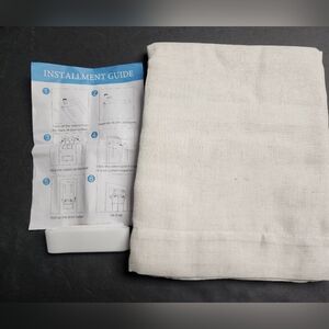 Door Curtains 26 x 68‎ Beige Velcro Attachment New 652